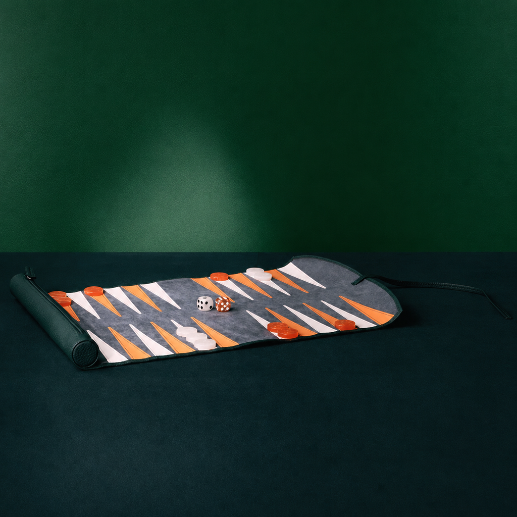 Backgammon Le Voyage vert, vue en angle